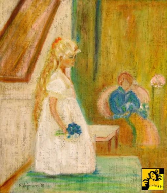 dziewczynka z kwiatkami