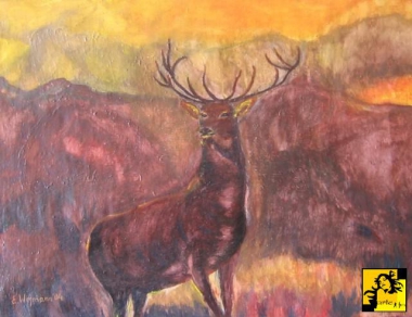 jelen w czasie burzy