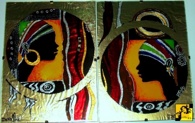 Tryptyk ..Kolory Afryki 