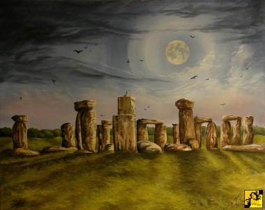 Pełnia nad Stonehenge