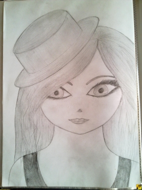 dziewczyna w kapeluszu