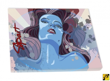 Pinup, popart, komiks Niebieska