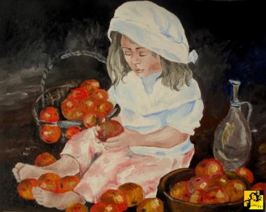 Dziewczynka z jabłkami