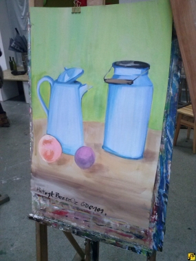 Dziecięce akwarele złotych dziewięć