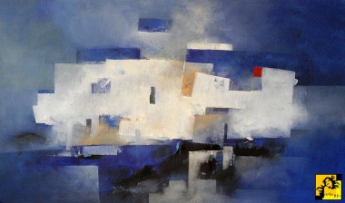 Powidoki miejskie z kobaltem w tle