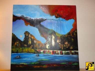 Mezczyzna podtrzymujacy niebo