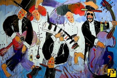 Muzycy z orkiestry...