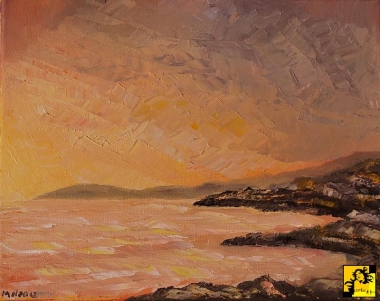 Pejzaż morski Zachód