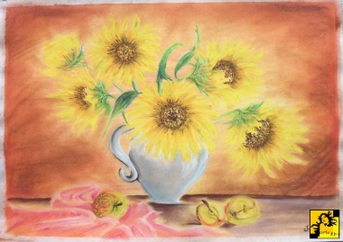 Słoneczniki i jabłka 