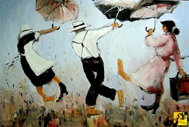 Troje i wiatr.......