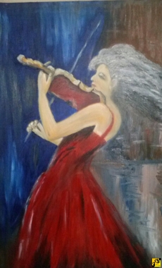 dziewczyna ze skrzypcami