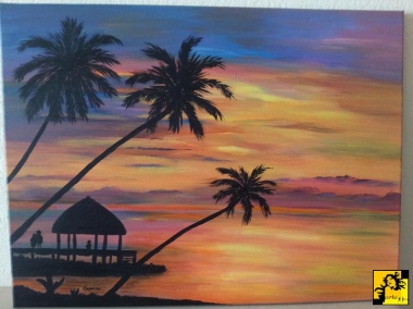 Zachod slonca-Hawaje