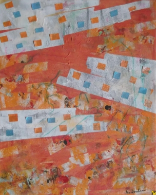 Abstrakt w pomaranczu