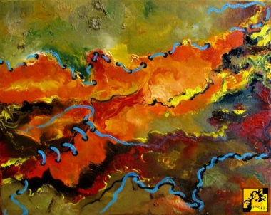 Niebieskie sznurowadło