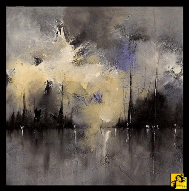 Marina w szarościach błękitu I