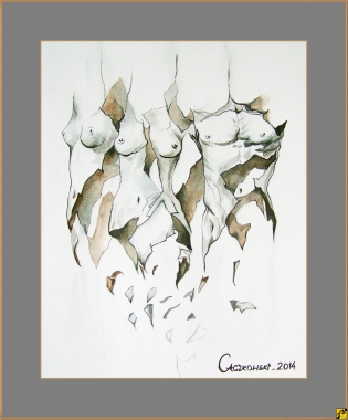 Akwarela L.Gaczkowski  - Rozpad