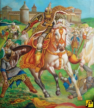 Polish hussar attack