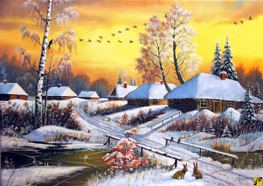 ZIMOWA  OSADA  KRESY