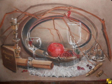 Martwa natura z porzeczka.