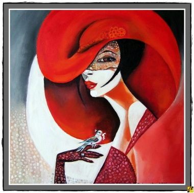 Art Deco @ Dama z ptaszkiem