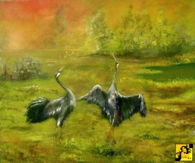 Tańczące żurawie