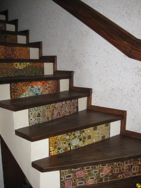 malowidło na schodach 