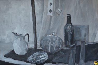 Monochromatyczna martwa natura