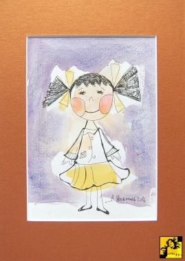 Mała dziewczynka-ilustracja dla dzieci