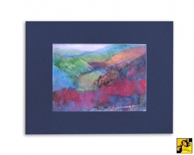 Jesień w górach akwarela