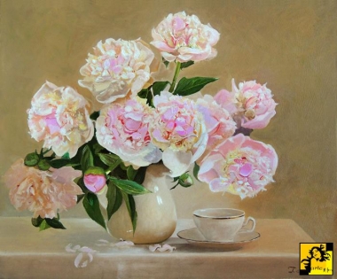 Kwiaty Peonie rozowe