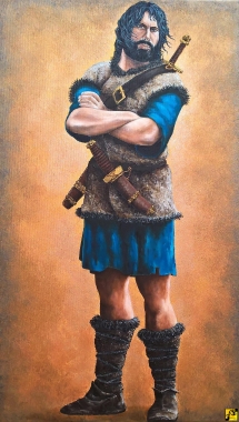 Thorgal - olej na płótnie 65x37cm