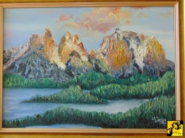 Zachód słońca góry