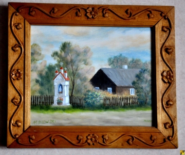 Kapliczka we wsi Kępa w ramie