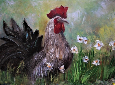 Kogut i narcyze