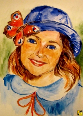 Dziewczynka z motylem