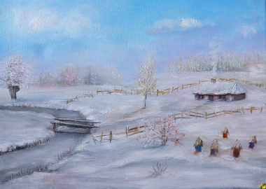 Zimowa aura w zagrodzie 