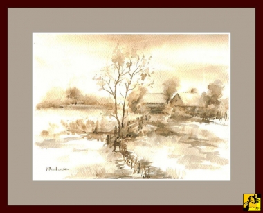 Na skraju wsi - sepia