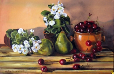 Czereśnie i gruszki