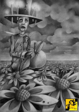 { Czlowiek z jablkiem } Piotr Droje