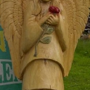 Anioł z kwiatkiem. Anioł z kwiatkiem.