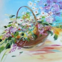 Koszyczek z kwiatami Koszyczek z kwiatami