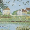 Wiosna nad brzegiem Sekwany