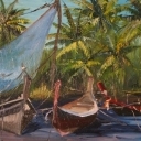 Tajskie łodzie rybackie