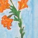 kwiat na zaplamionym tle kwiat na zaplamionym tle