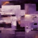 Powidoki miejskie z fioletem w tle