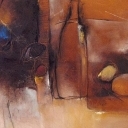 Martwa natura ze spadająca cytrynką