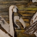 Łabędzie retro. Łabędzie retro.