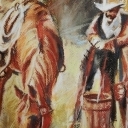 cowboy and his horse