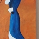 Lady in blue Lady in blue