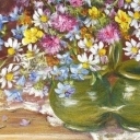 Rustykalny bukiet w dwojakach